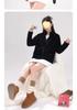 Women's Double-Sided Fleece Jacket - 2024 New Autumn/Winter Gray Stand-Up Collar Coat