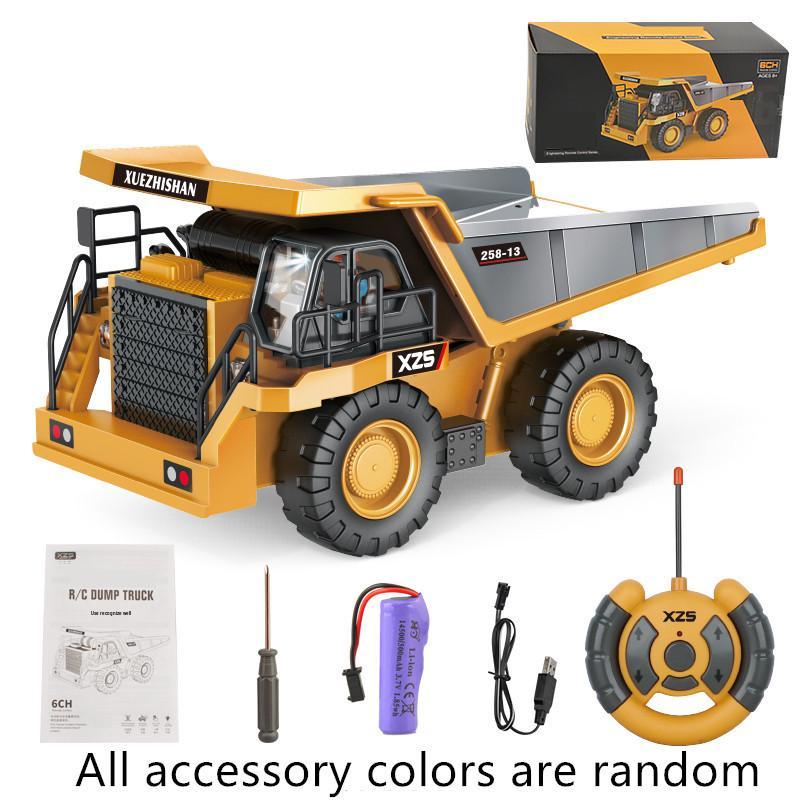 Kids' 2.4G RC Alloy Excavator Toy Bulldozer Model