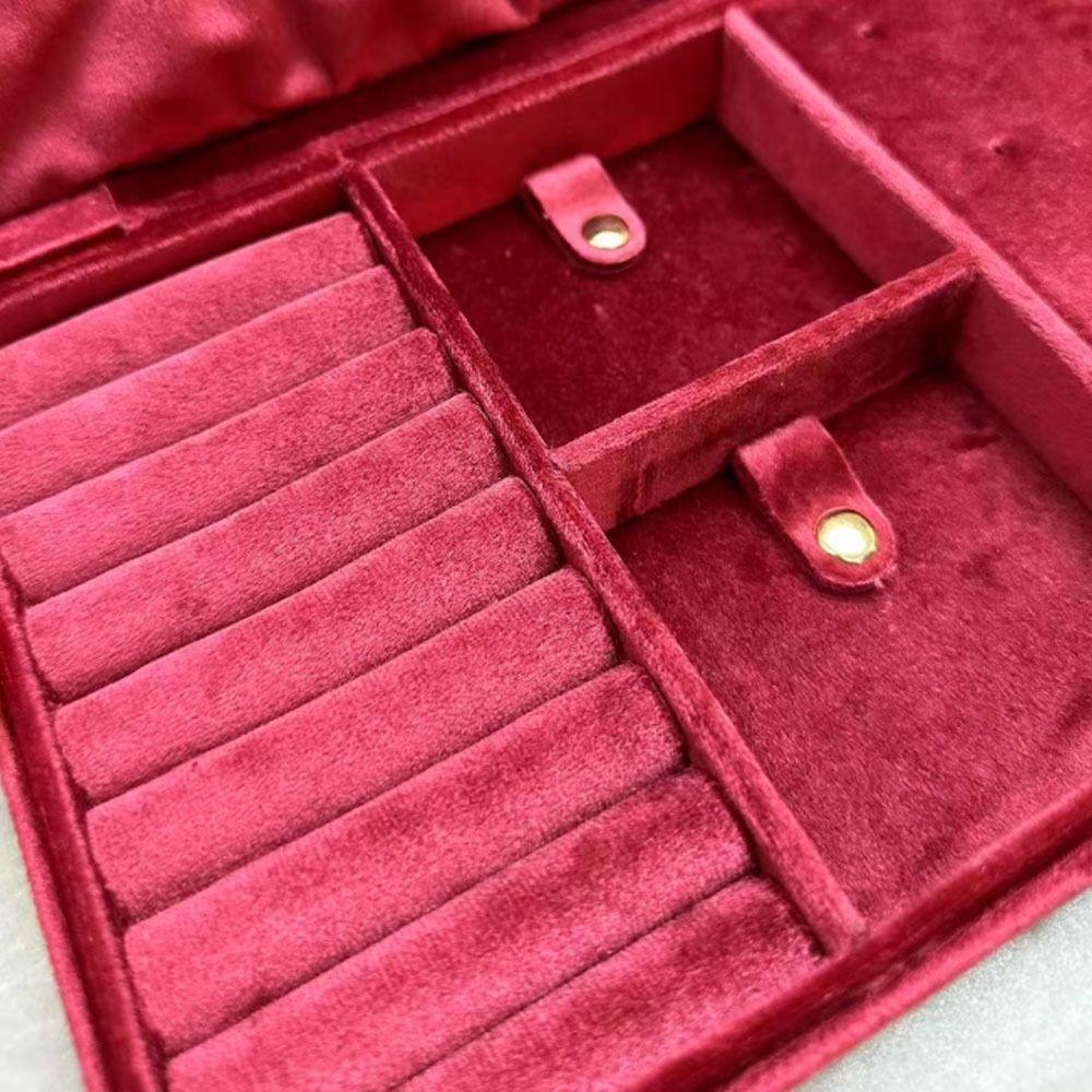 Bracelet Earrings Velvet Jewelry Holder Rings Necklace Jewelry Storage Case  Travel