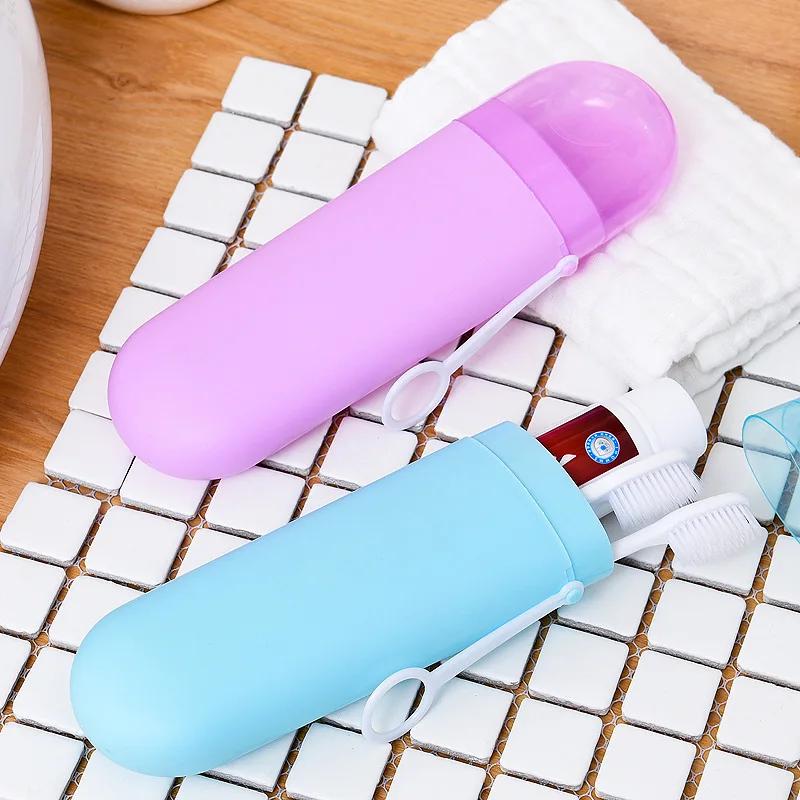 Porte-dentifrice et porte-brosse à dents de voyage portable Étui Organisateur de support extérieur Accessoires de salle de bain Couvercle de brosse à dents baño Voyage
