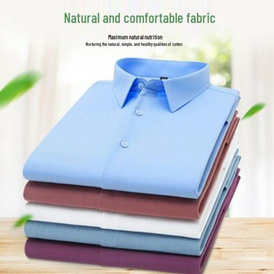 Men's Slim Fit Stretch Iron-Free Long Sleeve Shirt for Business or Commute