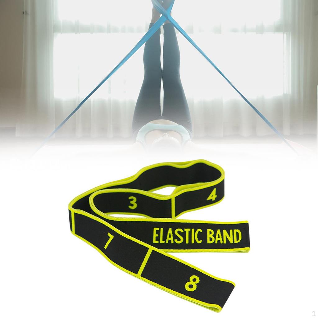 Yoga Stretch Band 8 Segment Improve Body Flexibility for Working Out Elastic Resistance
