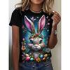 T-shirt Estiva Moda Stampata 3D Donna Traspirante Versatile Tendenza