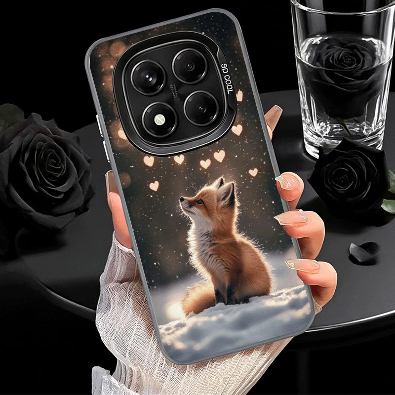 Cartoon Fox Animal Soft Phone Case for Xiaomi Redmi Note 13 14 15 Pro Plus 12S 12 11S 11 11T 10S 10 Shockproof Cover Back Shell