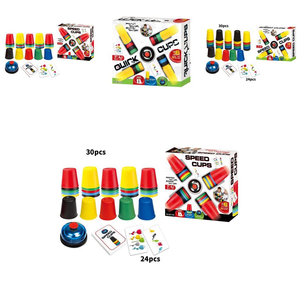Creative Childrens Stacking Cup Game With Fast Speed Competition For Reaction And Insight Development