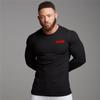 Muscleguys Módní jednobarevné pletené tričko s měkkým dotekem, pánské, hezké, elastické, ležérní tričko s dlouhým rukávem
