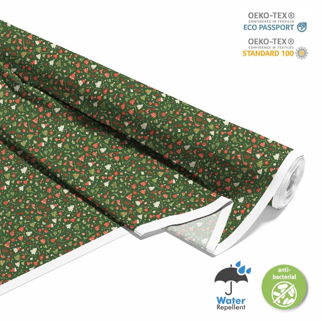 Outdoor Dekostoffe Oxford - Motiv Weihnachtsferien | Dx1888
