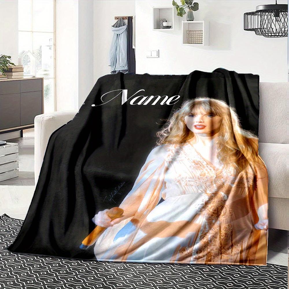 Taylor Swift Concert Performance Flannel Blanket Soft And Cozy Customizable Name Perfect For All Seasons Sofa Bed Or Outdoors Personalized Gift