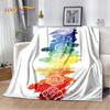 Rainbow 7 Chakra Mandala Bohemia Soft Plush Blanket,Flannel Blanket Throw Blanket for Living Room Bedroom Bed Sofa Picnic Cover