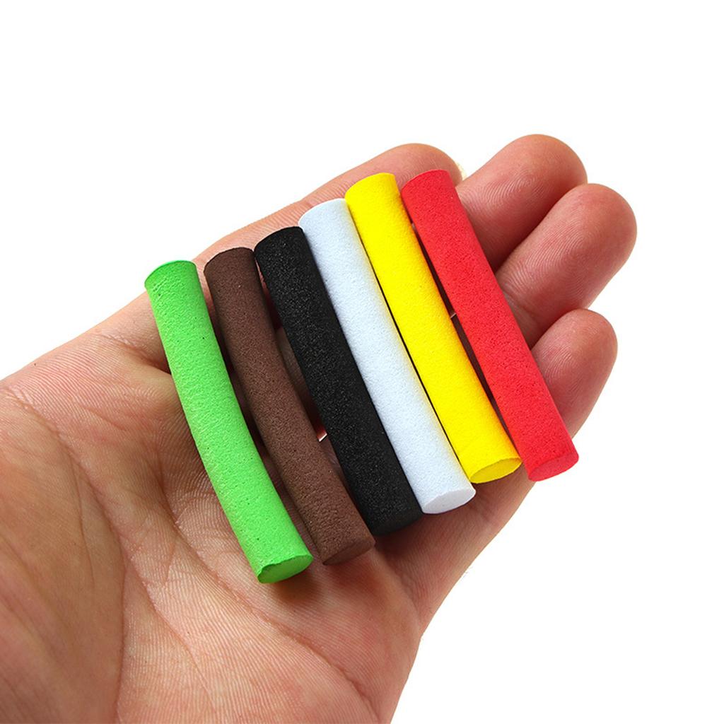5Pcs Light Weight Fishing Foam Sticks Reusable Foam Rods Portable Cylinder Foam Sticks for Pond River Easy To Use