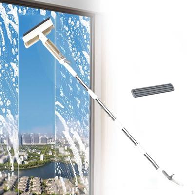 Window Cleaner with Extendable Pole for Glass Maintenance