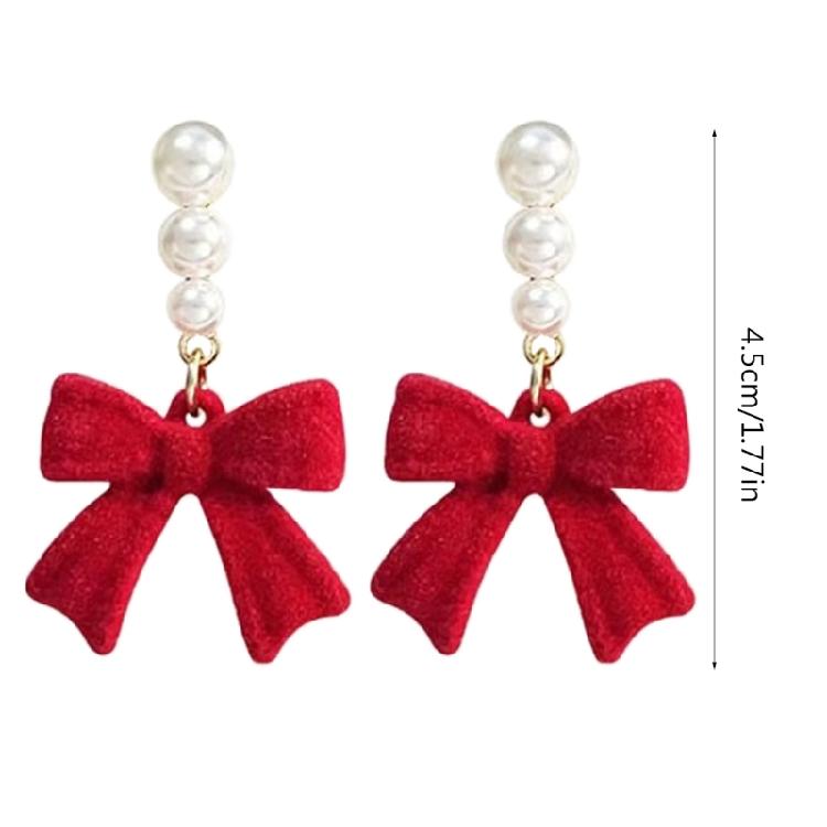 Fashionable Bowknot Earring Accessories Cute Ear Rings Studs Jewelry for Women