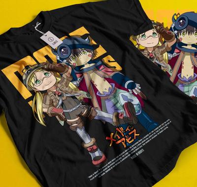 Unisex Shirt Cotton Oversize Large Size Made In Abyss T-Shirt Girl