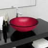 Day and Night - Day and Night Red Tempered Glass Sink 42x14 Cm