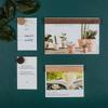 Magnetic refrigerator magnet message board magnetic decoration solid wood simple creative Japanese handmade literary home