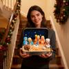 Portable Mini Christmas Nativity Ornament PVC Craft For Office Shelf Or Travel Decoration Bethlehem Scene