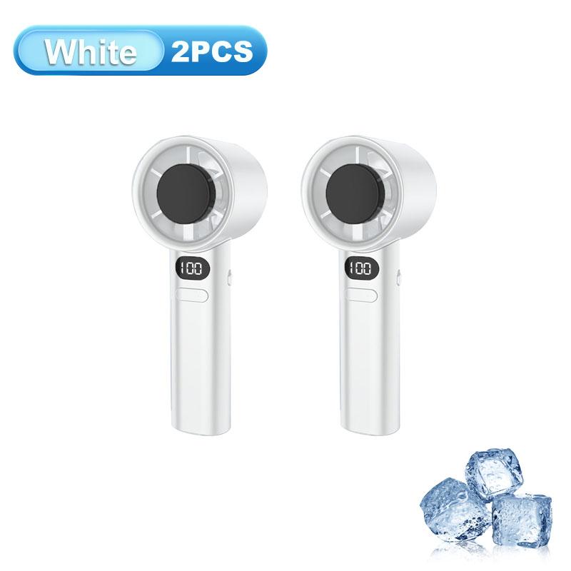 Portable Handheld Fan Usb Rechargeable Mini Fan With Digital Display Small Electric Fan For Outdoor Camping Office Home