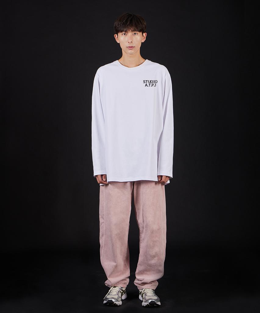 ASTRAL PROJECTION Ap Studio Begin Oversized Long Sleeve T-Shirt_White