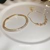 14K Gold Plated Zirconia Flower Bracelet, Korean Old Money Style, Luxurious & Versatile