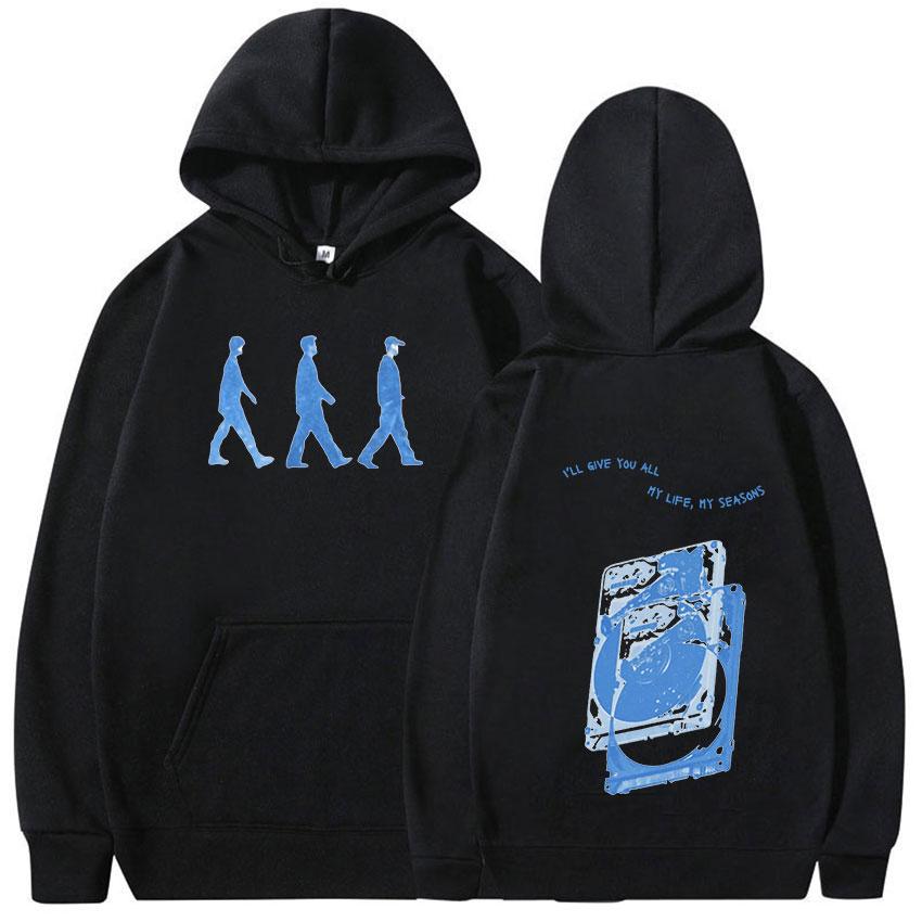 Vintage Wave To Earth Music Album Print Hoodie Men Fashion Harajuku Oversized Sweatshirt Unisex Hip Hop Pullover Clothing Hooded