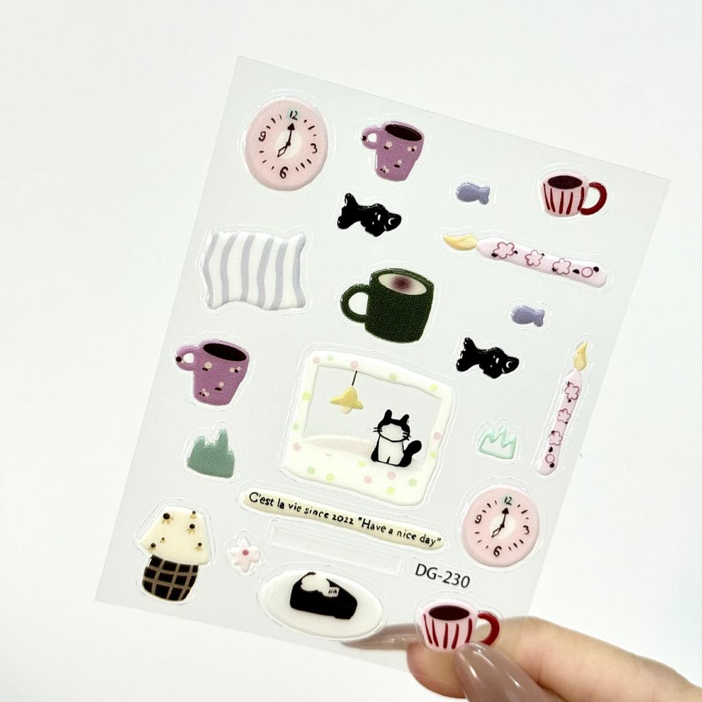 Jelly Ins Nail Art Stickers - Cute, Girly DIY Decor for Phones, iPads, and Computers