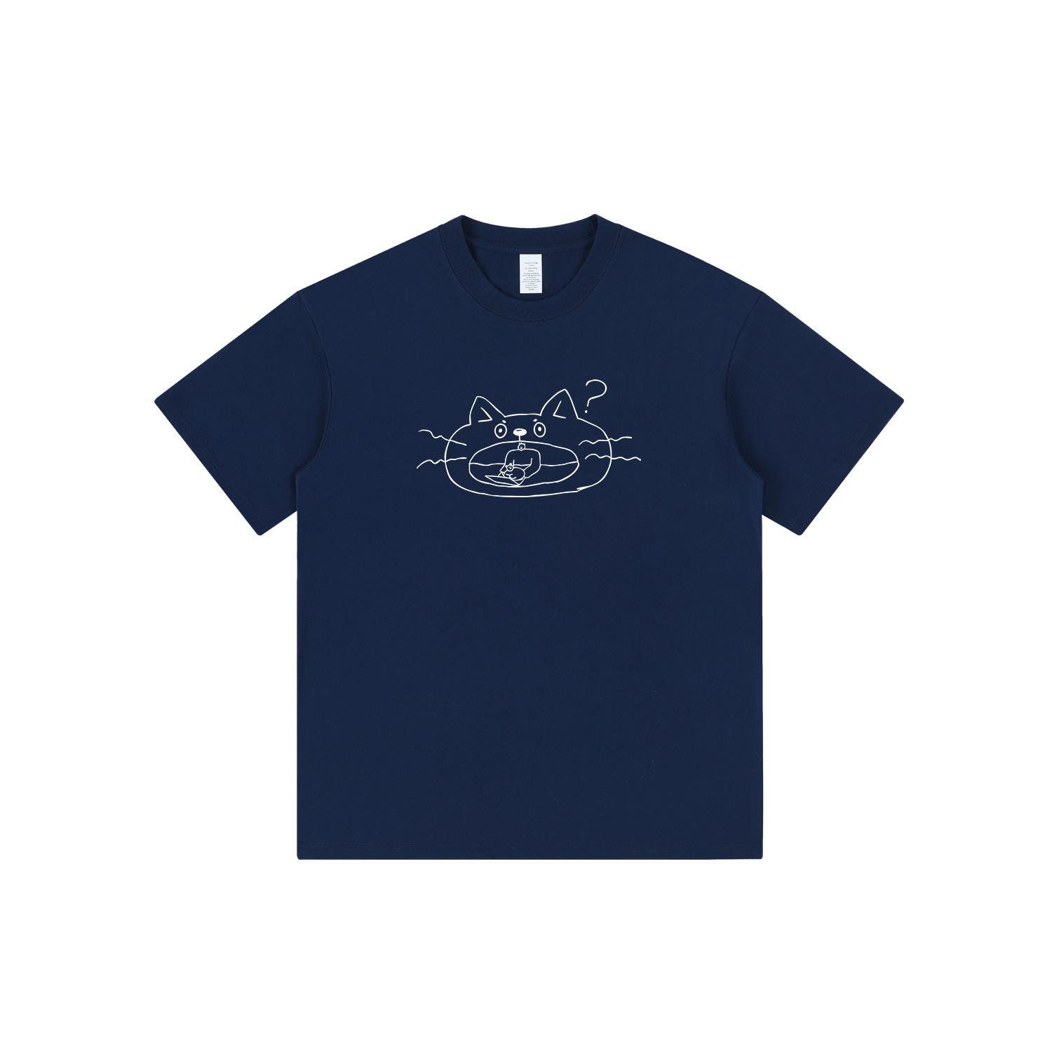 

2024 Summer Trendy Black Cat Print Couple T-Shirts - Unisex Vintage Style 3XL