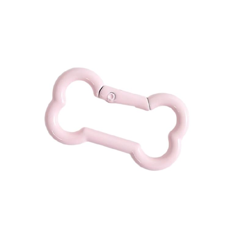 Zinc Alloy Bone Keychain Decoration Spring Operated Clasp Available In 6 Playful Color Options