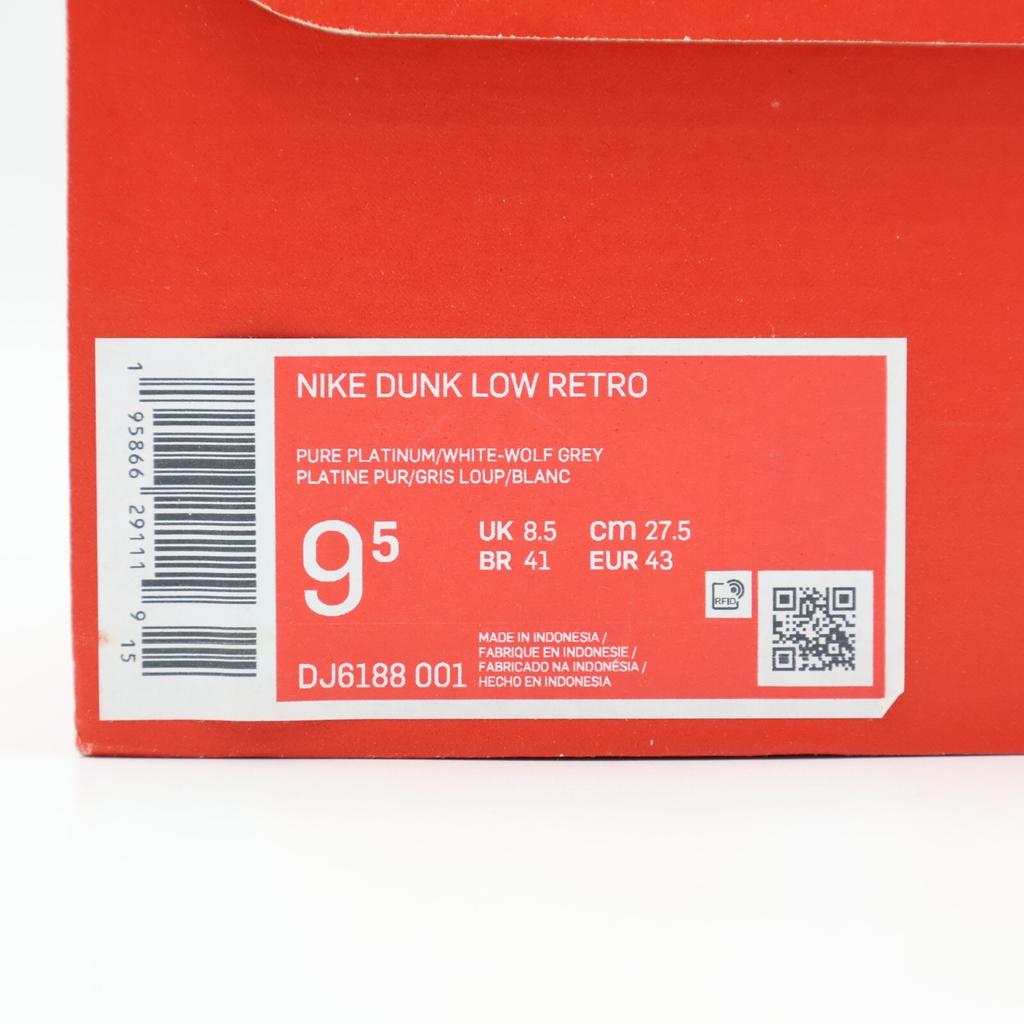 DJ6188-001 Nike Dunk Low Pure Platinum White Wolf Gray (Men's)