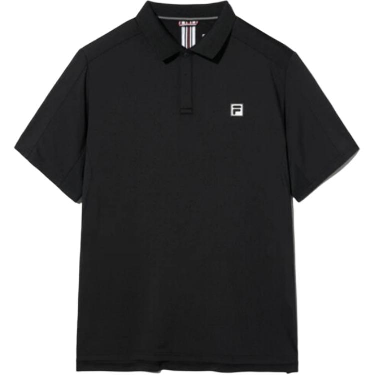FILA Polo Shirts Men s Black Polo Collar Moderate Other FS2TSH2303M-BLK 100