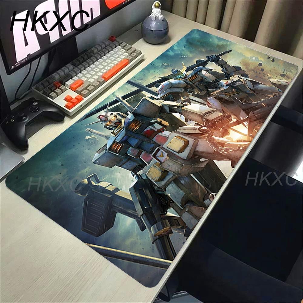 Anime Mouse Pad Gaming Accessories Mechanical Warrior Gundam Mousepad Gamer PC Computer Keyboard Desk Mat Non-slip Table Mats