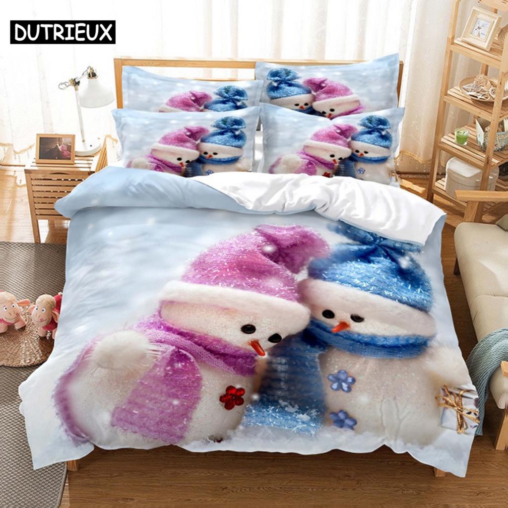 Comforter Snow Scene Bedding Set 3D Bedding Digital Printing Queen Size Bedding Set Fashion Design