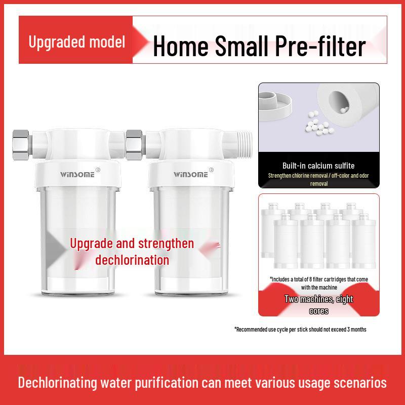 Water Filter for Heaters, Washers, Faucets, and Showers