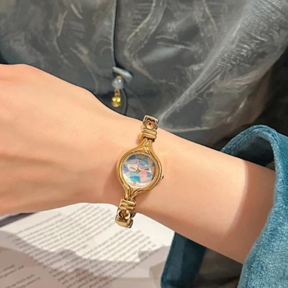 Elegant Women'S Wristwatch, New Light Luxury Small Gold Watch, High-End Bracelet Watch, Exquisite And Versatile Timepiece
