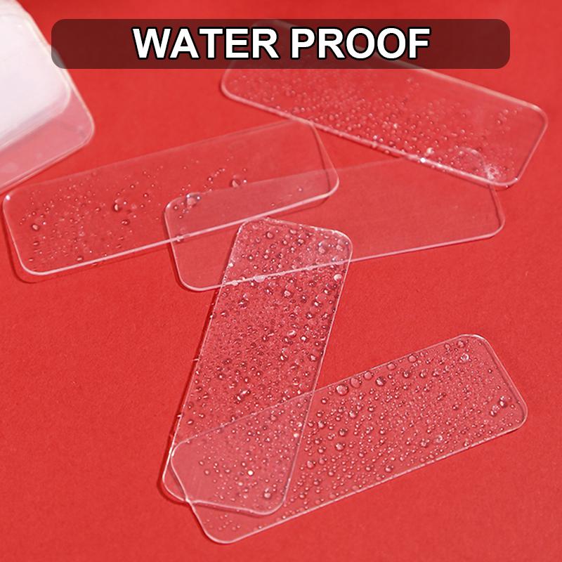 240/120 adet Yeniden Kullanılabilir Çift Taraflı Yapışkan Bant Çok Fonksiyonlu Su Geçirmez Sihirli Şeffaf Pvc Nano Bantlar Ev Ofis Arzı