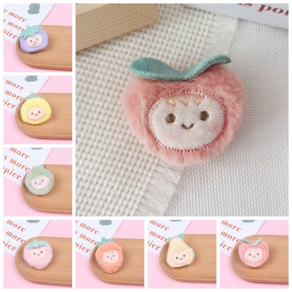 Hand-sewn Cute Fruit Plush Brooch Cloth Sweet Daily