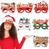 Handmade Santa Claus Snowman Glasses Cartoon New Year Decorative Glasses  Prom Props