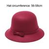 Cap Brim Bowler Fedora Hats Women Vintage Retro Hat Autumn Winter Warm Hat Wool Felt Bucket Cap Church Bowler Cloche Hats
