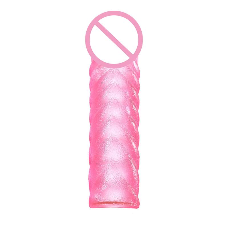 Reusable Cock Ring Condom For Men Silicone Penile Extension Sleeve Delay Ejaculation Stronger Erection Sex Toy Adult Toys