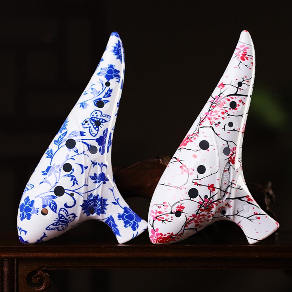 12 Hole Ocarina Alto C Key12-Hole Ocarina Instrument Easy Instrument for Beginners Resin Ocarina Instrument