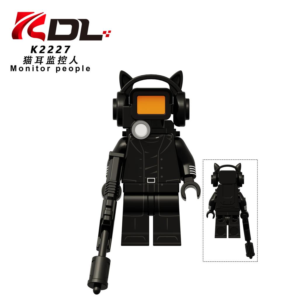 KDL834 TV Man Camera Man Surveillance Figure Building Block Toy K2224-2228 Creative Educational Model Kids Gift