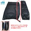 [MORYTRADE] Leg Covers, Waterproof, Full Open, Motorcycle Raincoat, Size L, Black