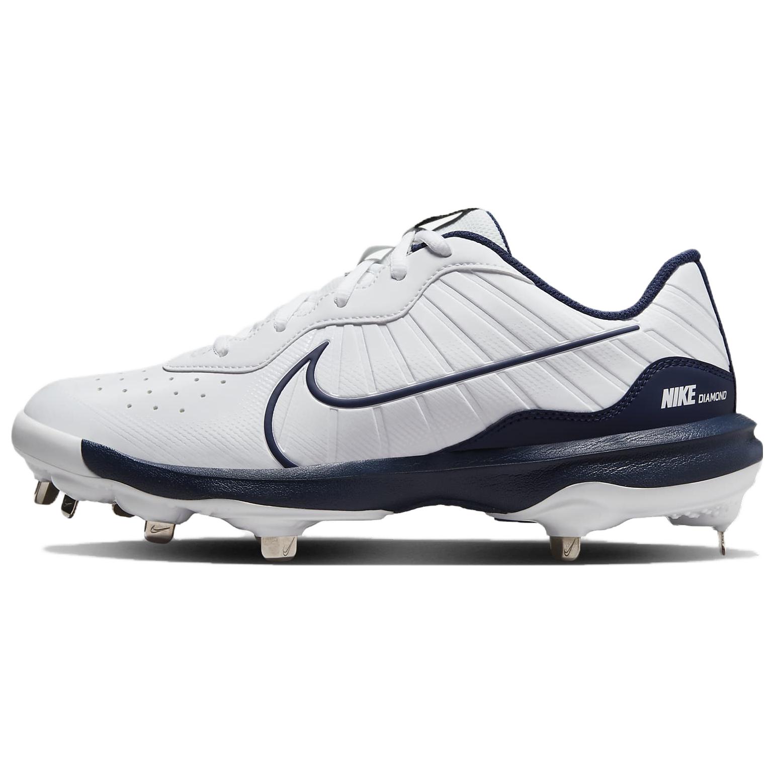 

Nike Alpha Huarache Varsity 4 Low White Midnight Navy Мужские кроссовки Pure-Platinum Black DJ6516-103