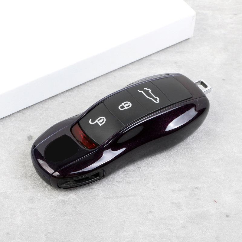For Porsche Cayenne Key Case Macan718 Paramela Taycan911 Car Key, Amethyst