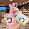 Cartoon-Tier-Plattenspieler-Schlüsselanhänger: Süßer Rucksackanhänger und lustiges CD-Player-Spielzeug