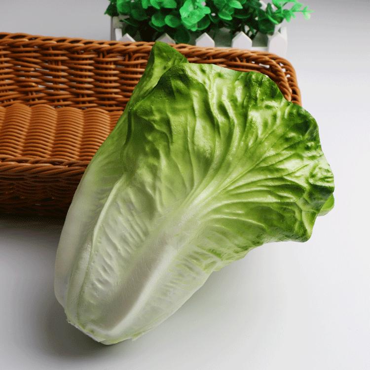 PU Simulation Purple Cabbage & Lettuce Vegetables - Faux Plants for Decoration, Education & Photography Props