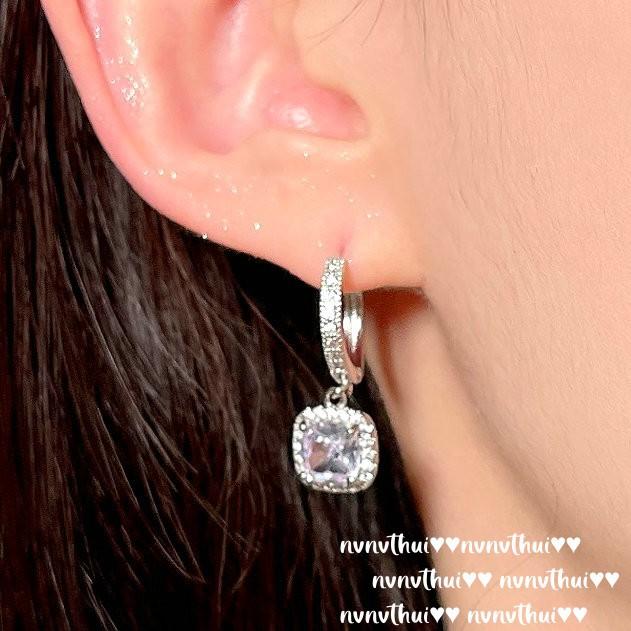 Fairy Teardrop Jewel Necklace, Galaxy Bright, 18K Gold Plated, Sugar Cube Large Carat Zircon Asci Ring