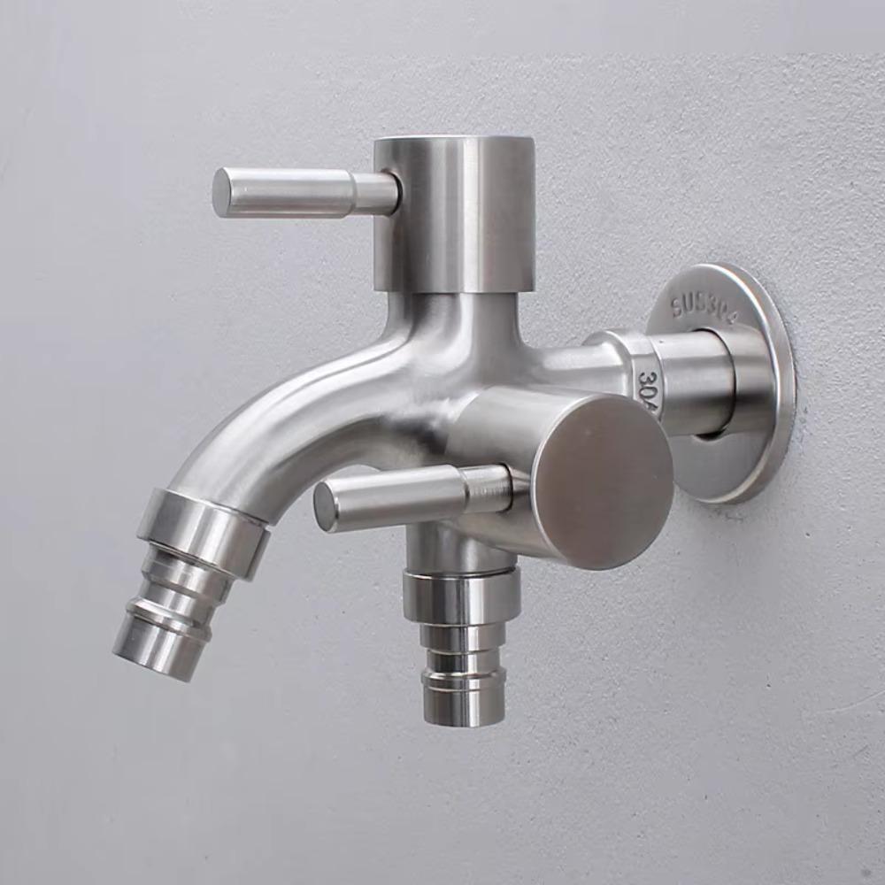 Stainless Steel Washing Machine Faucet Antiseptic Garden Water Tap  Irrigation
