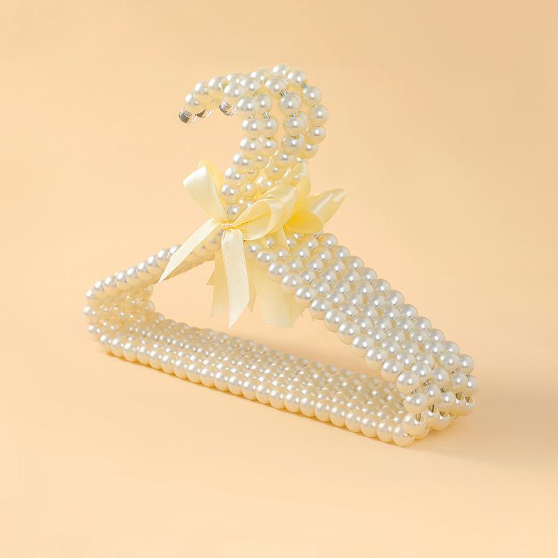 Home Children'S Clothes Hanger, Bow Pearl Clothes Hanger, Pet Store, Pet Clothing Hanger, Clothing Store, Baby Clothing Hanger