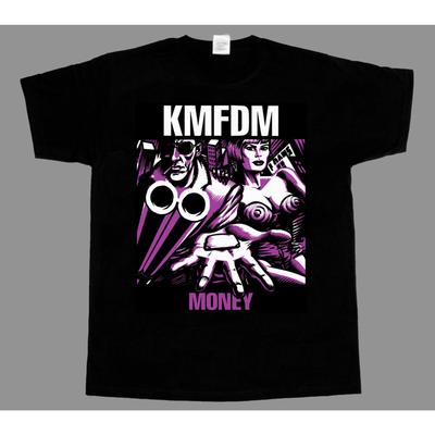 Rocková kapela Kmfdm Tour 97 Tričko s grafickým potiskem Léto Pánské Dámské Vintage Gotické Punkové Streetwear Pánské Ležérní Trička z čisté bavlny