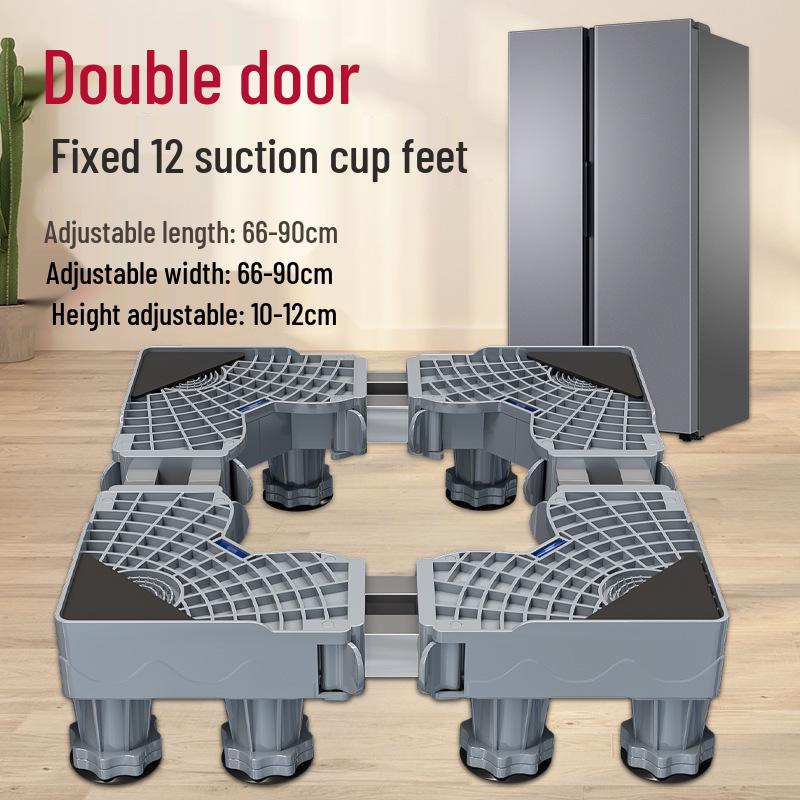 Adjustable Swivel Wheel Stand for Double Door Refrigerator or Single Door Washing Machine